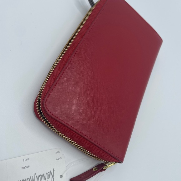 Neiman Marcus Red Zipper Wallet NWT - Picture 4 of 11